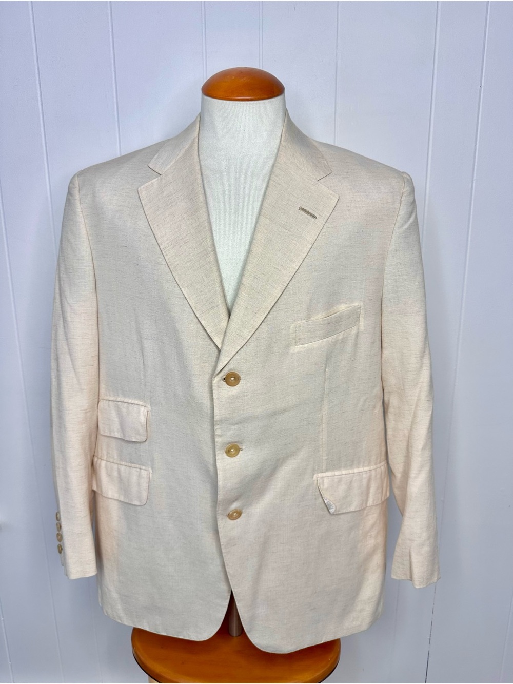 D. Major Tailor London Bespoke 100% Linen Blazer Dinner Jacket